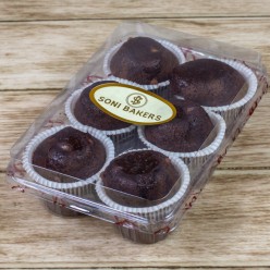 EGGLESS CHOCOLATE MUFFINS (6 Pcs.)