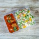 CHINESE COMBO FRIED RICE WITH MANCHURIAN GRAVY